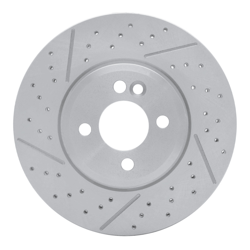Mini Cooper Clubman Brake Rotor (1) - Front - R1 Concepts - Drilled and Slotted - `07-`15
